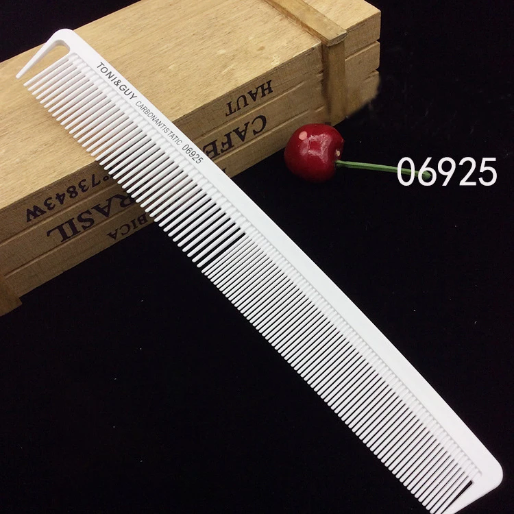 Peine de corte de pelo barbería accesorios peine barbero peines para el cabello peine Antiestático de cabeza plana cepillo de corte de pelo de diente ancho accesorios de peluquería: Verde claro