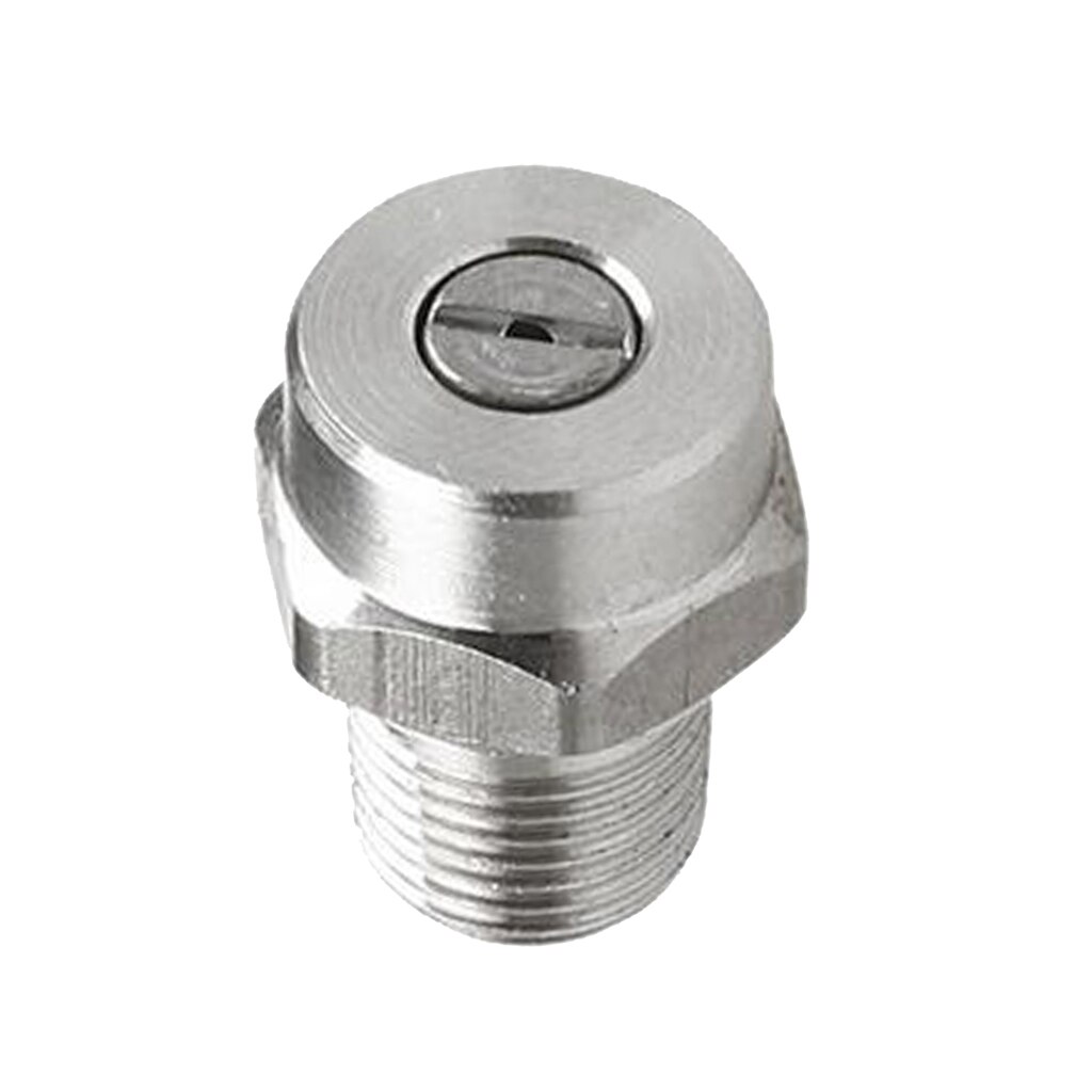 1 Piece 25 Degree Stainless Steel Washer Spray Fan Nozzle Tip NPT 1/8 Inch High Pressure Spray Nozzle Tip for Pressure Washer