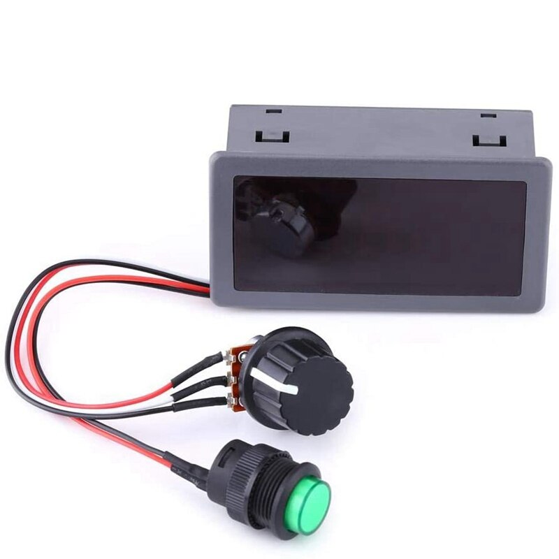 DC 6V-30 Input Motor Speed Controller Digital Display With Infrared Remote Control For Car Truck Motor Driver
