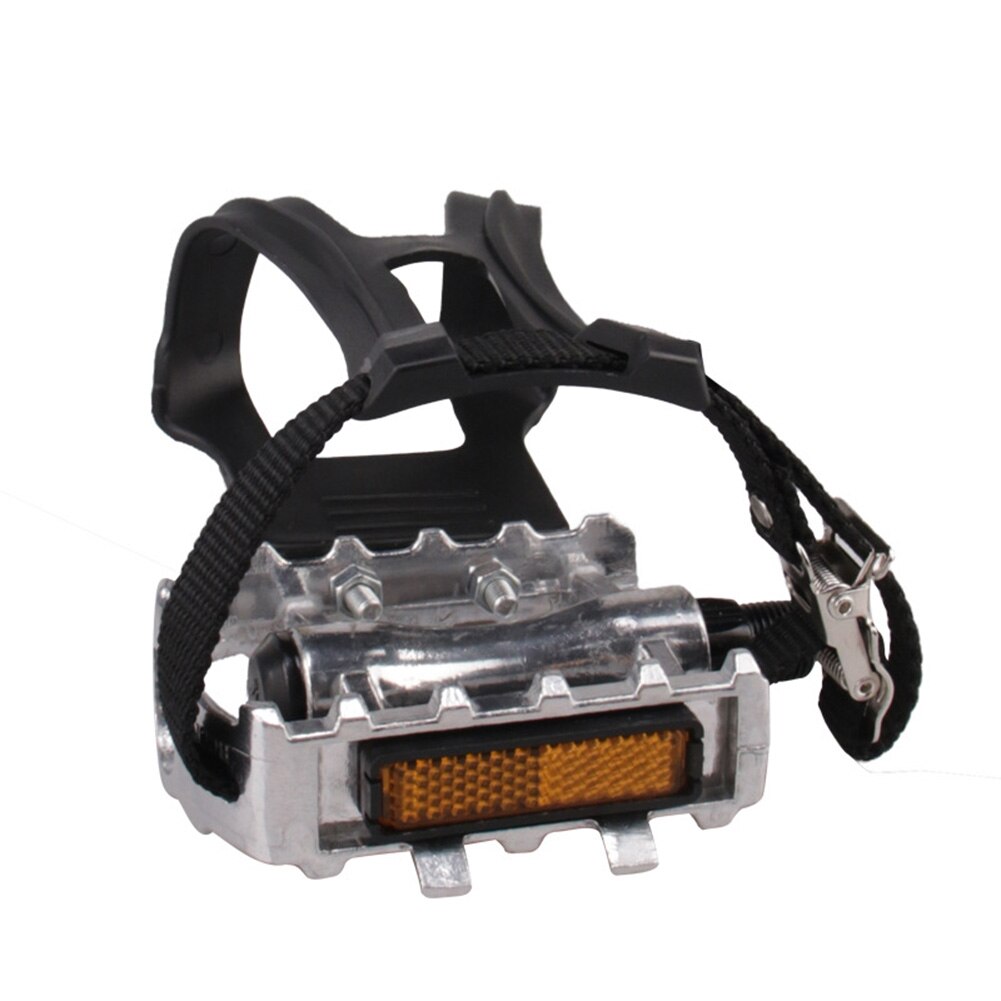 1 uppsättning tåklämmor med rembälten för fast växel, cykeltillbehör för mountainbikepedaler  x85