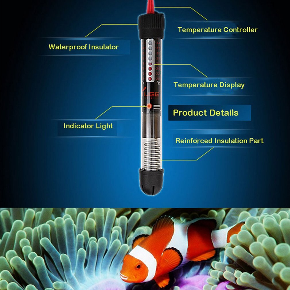 Aquarium Verwarmingselement Aquarium Automatische Constante Temperatuur Verwarming Staaf Schildpad Verwarmingselement Thermostaat Staaf