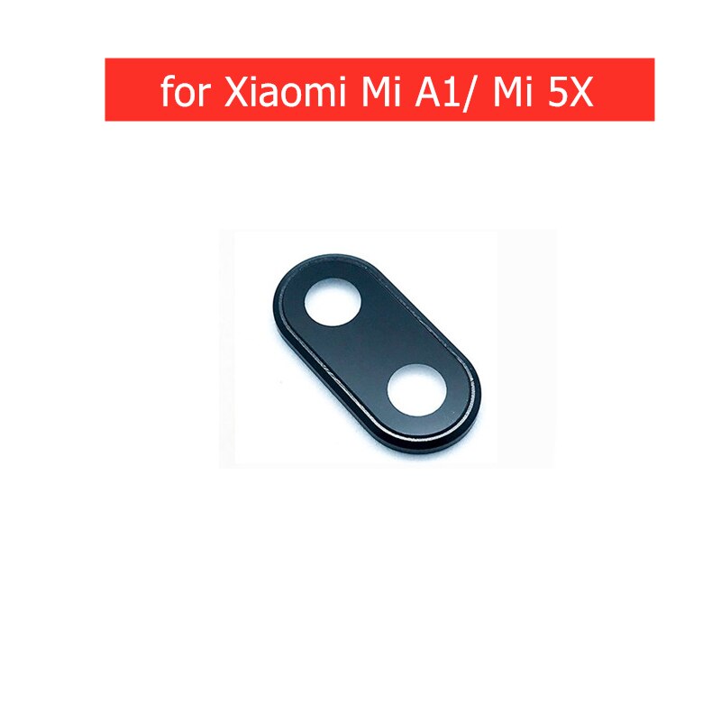 Voor Xiaomi Mi A1/ Mi 5X Back Rear Camera Glas Lens Met Frame Houder Met 3M Lijm Vervanging reparatie Onderdelen