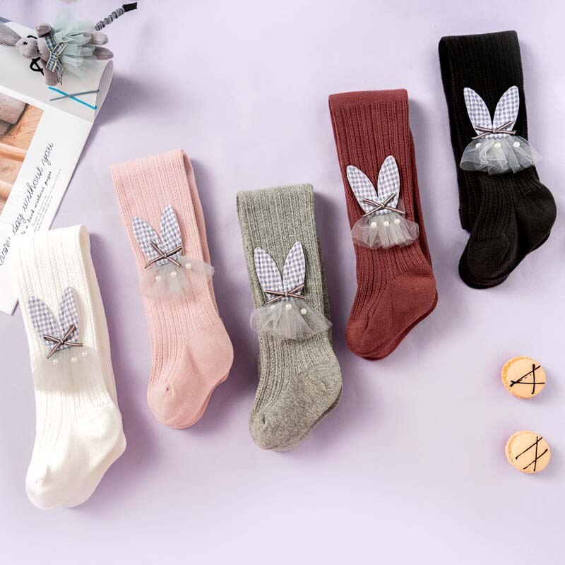 Newborn Baby Tights For Baby Girl Soft Solid Color Baby Girl Pantyhose Lovely Spring Autumn Infant Baby Meisje 0-12 Month