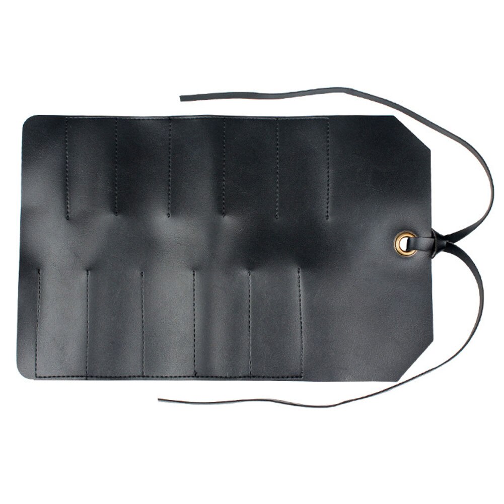 Tool Roll Leather Bag Pouch 10 Pockets Multi Purpose Organizer Wrap For Woodworking Plier Spanner Wrench Leather Tool Pouch