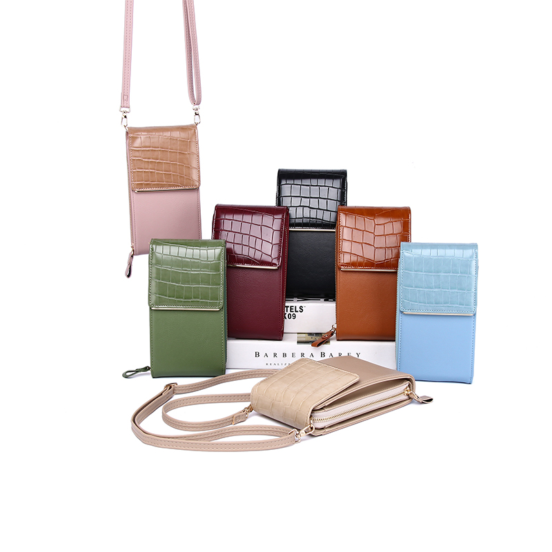 #39 , kleine umhängetasche aus pu-leder, geldbörse mit kartenfach, damenhandtasche für frauen