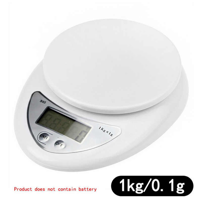 Balance de cuisine numérique électronique | 5kg 5000g/1g, Balance numérique, alimentation de cuisine, échelle postale, échelles de poids, Balance: 1kg 0.1g 