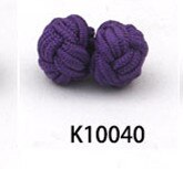 10 pairs/lot Silk Knot Cufflinks Upscale Men's Classic Double Rope Ball Knot Shape Cuff Links Handmade Silk Knots Cuff Link: K10040