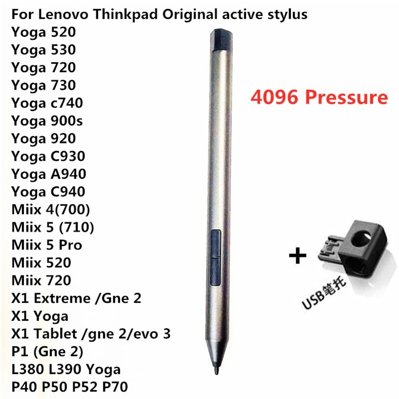 Original Active Pen for Lenovo Yoga 900s Yoga 920 Yoga C930 Yoga C940 Yoga 720 Yoga 520 Yoga 530 Yoga730 Yoga C740