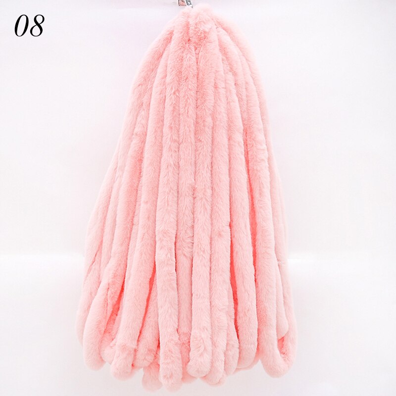 1M Kunstmatige Konijnenbont Lint Tapes Diy Kleding Naaien Pluizige Bekleding Trimmen Stof Woondecoratie Faux Bont Naaien Kostuum cra: 08