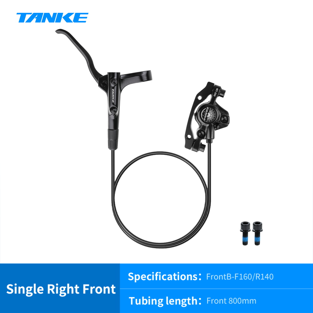 TANKE MT200 bicicleta freno de disco hidráulico MTB freno BL BR 800/1600mm freno de bicicleta 2 pistones 3 dedos palanca de acero piezas de bicicleta actualización: Borgoña