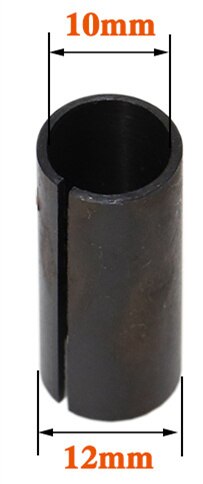 Universal 6-12.7mm Gravbit CNC Router Verktyg Collet Chuck Snabbyte Adapterhållare Fräs Maskintillbehör: 12mm to 10 mm 10