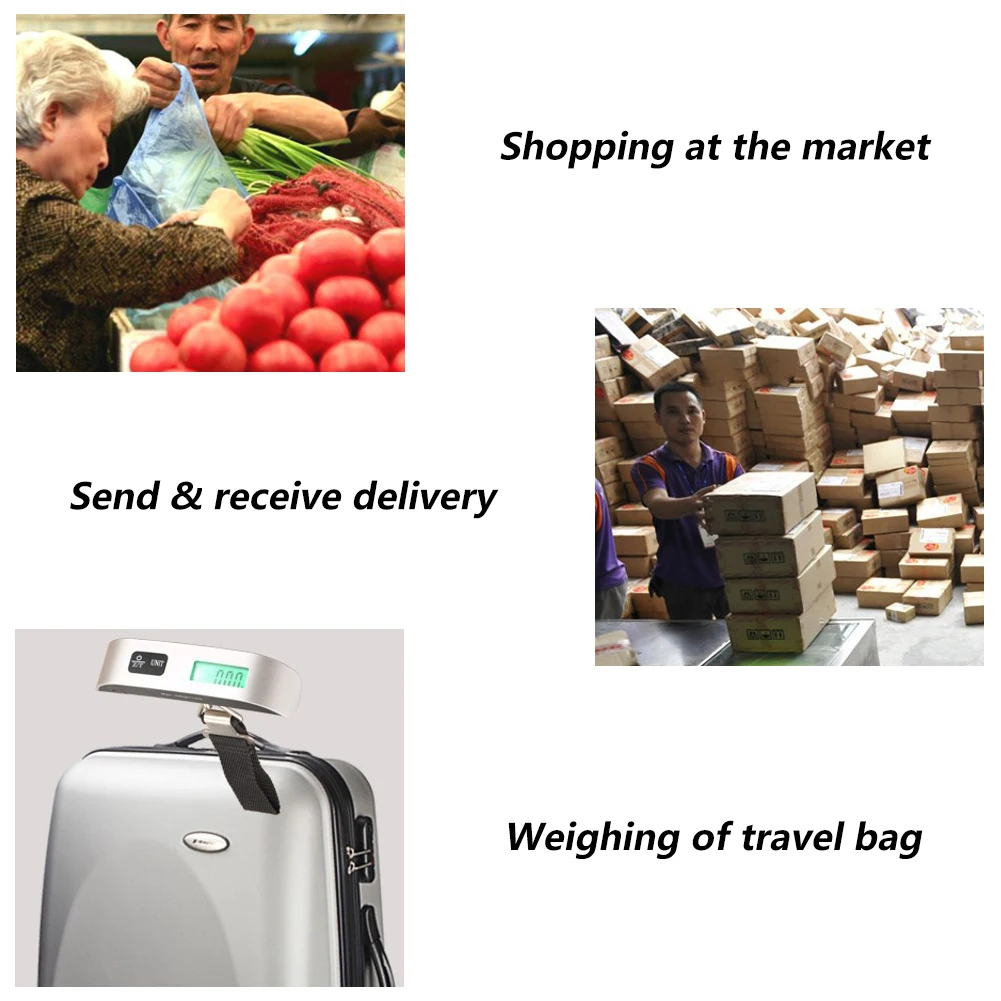 Báscula Digital de 50kg y 10g, balanza electrónica de bolsillo para equipaje, báscula colgante para maleta, báscula de viaje, bolsa de equipaje, herramienta de peso