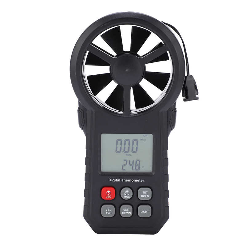 Anemometer Wind Speed Meter Wind Speed Test Tool Wind Speed Tester with LCD Backlight Display Wind Flow Measurement for Home for