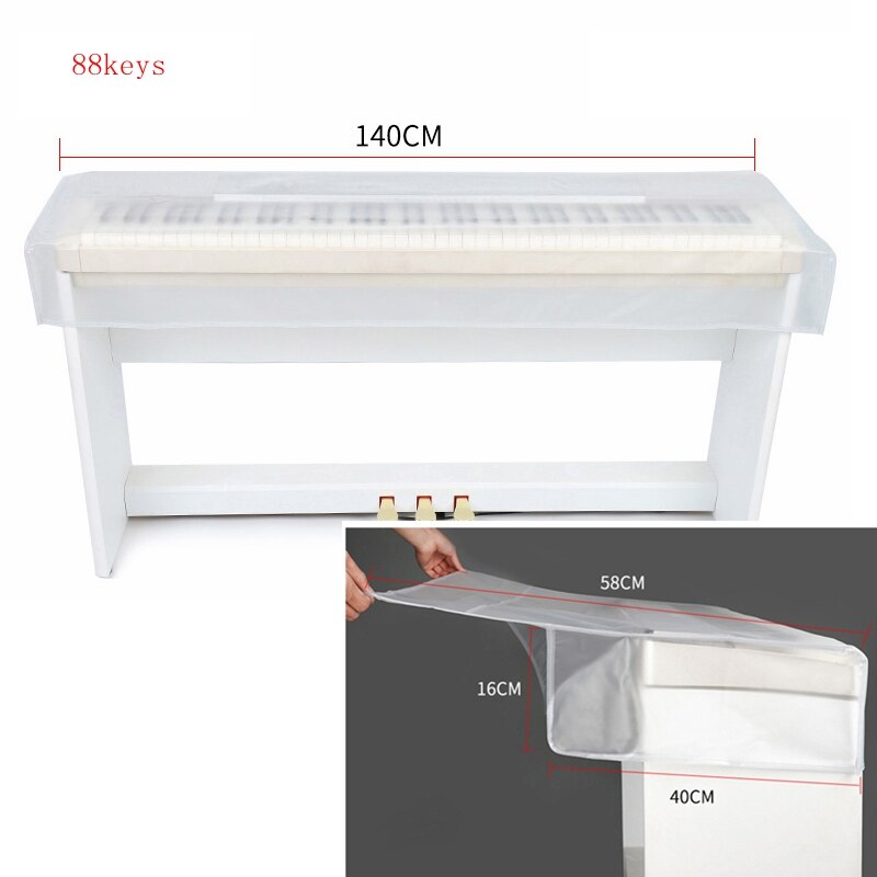 88 Key Keyboards Cover Electronic Organ Digital Piano Dust Cover Transparent Grind Arenaceous Waterproof Protect Bag