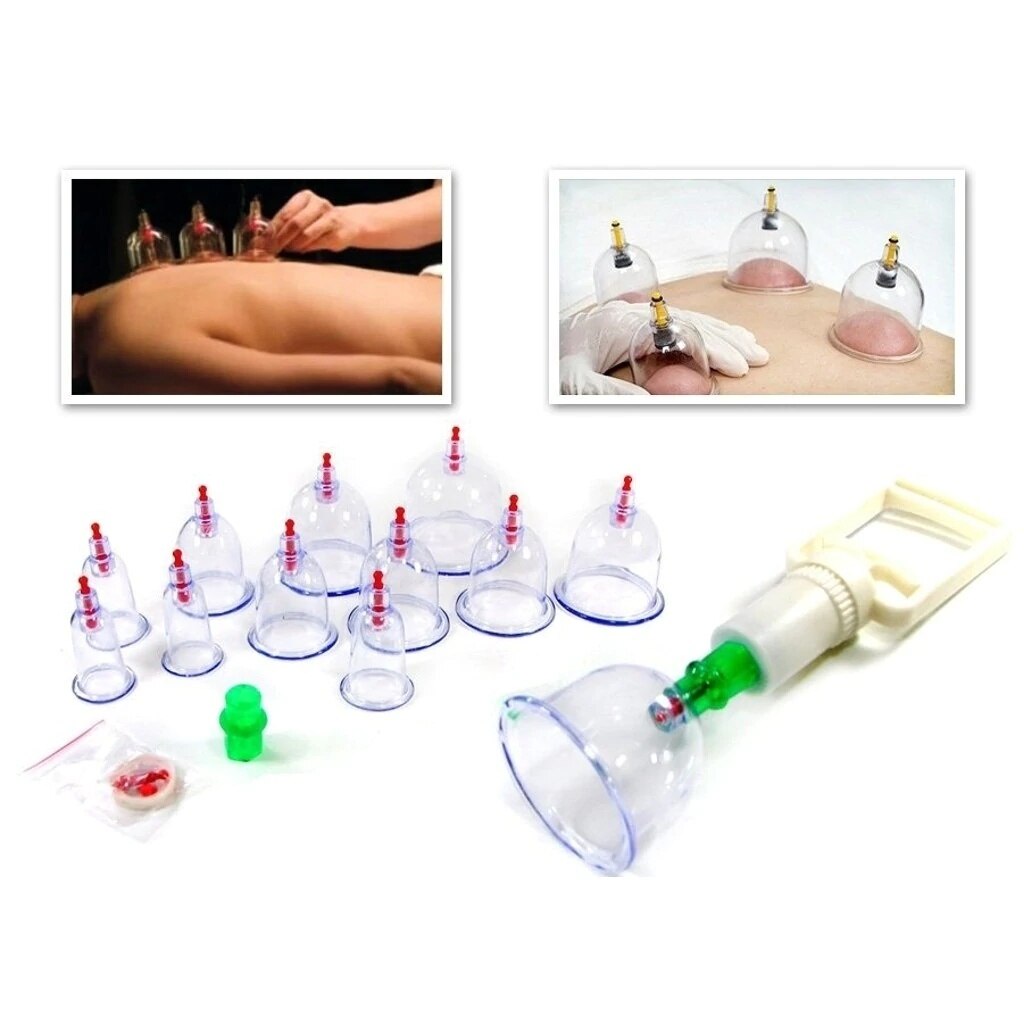 Cupping 12 Pcs Vacuüm Massager Cupping Set Cellulite Apparaat