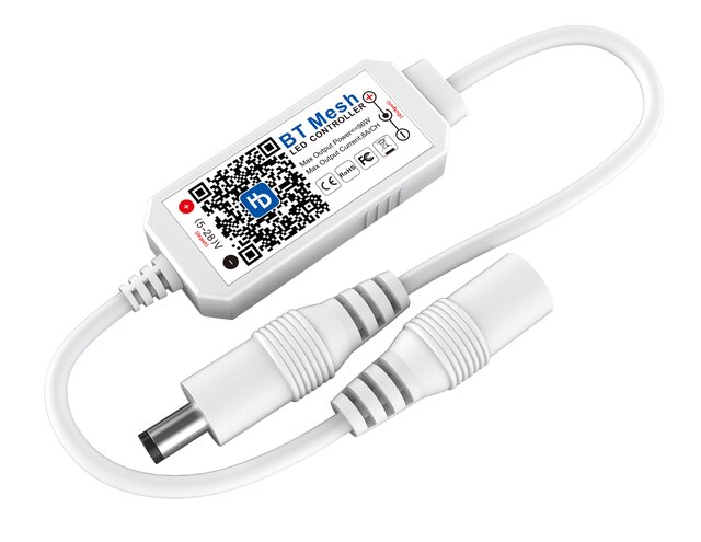 LED Single/RGB(W) Color Mini Bluetooth Music Controller JM-MBM-RGBW DCDC12-24V 16A Bluetooth Controller: Silver