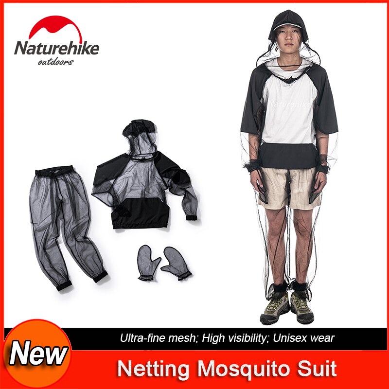 NH Outdoor Mosquito Suit Bug Hoodie Jacket Pants Netting Clothing Insect Proof for Men &amp; Women Protection from Bugs Flies Gnats