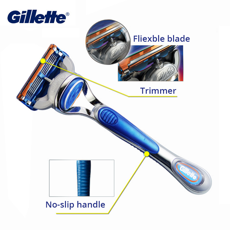 Original Gillette Verschmelzung Rasierer für Männer Gesicht Haar Bart Rasieren manuelle Rasierer Kassetten Ersatz Rasierer Köpfe 5 Schichten Klingen