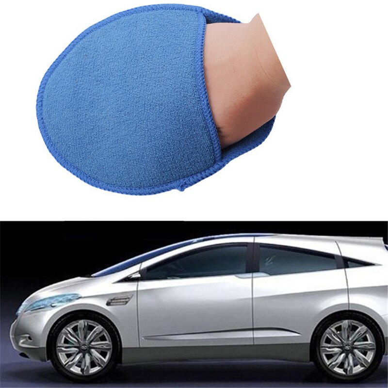 High Density Round Car Waxing Sponge Large Size Microfiber Overlock Car Wash Cleaning Sponge Cloths For Polishing