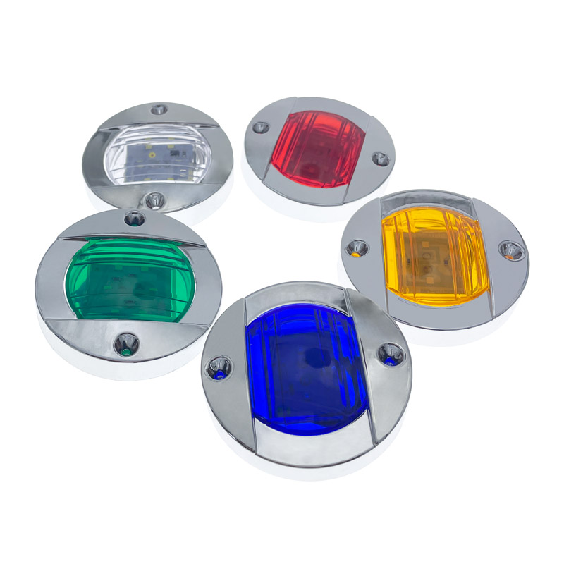 1 kpl  dc12v/24v veneen peräpeilin led-perävaloa pyöreä kylmänvalkoinen led-takavalo jahtilisävaruste sininen/valkoinen/keltainen/vihreä/punainen