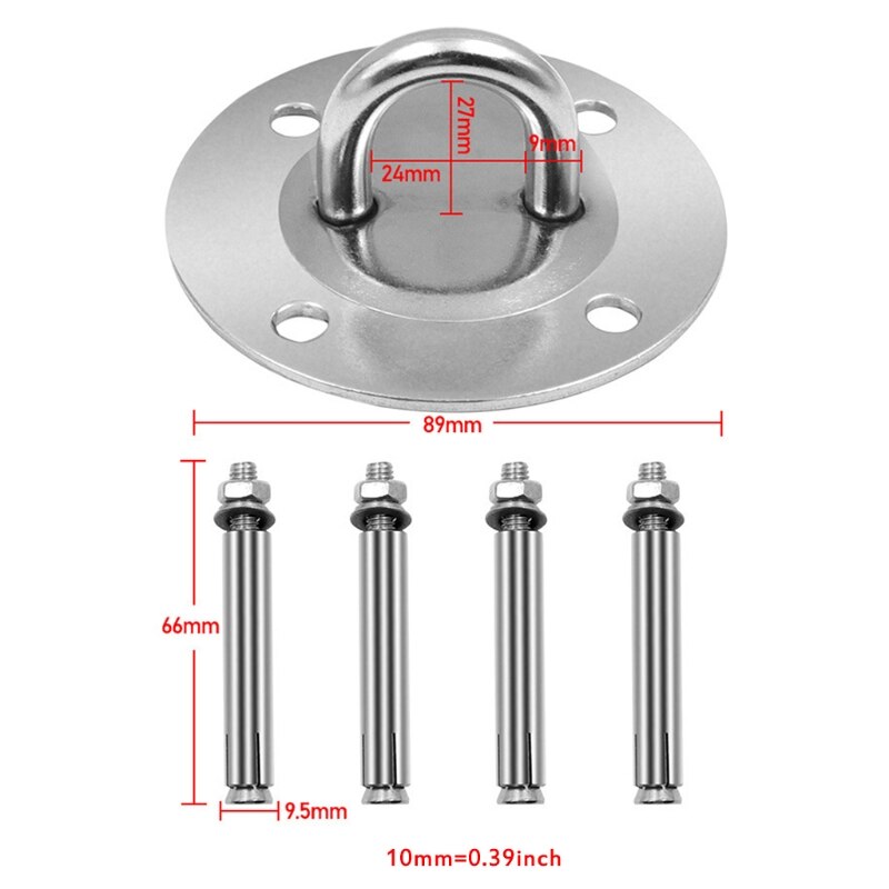 1000 lb Heavy Duty Hammock Hanging kit Ultra Durable Hammock Hooks&amp;Carabiners for Hammock Stand Yoga&amp;Brazilian Hammocks