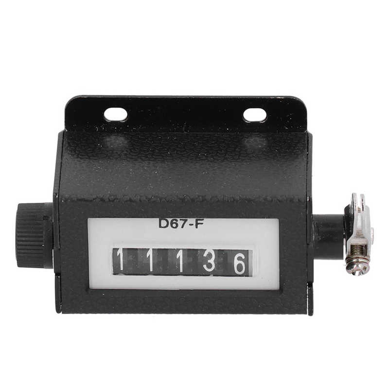 Mechanical Counter 5 Digit Metal Manual Resettable Hand Pull 0‑99999 Counting Tally D67‑F