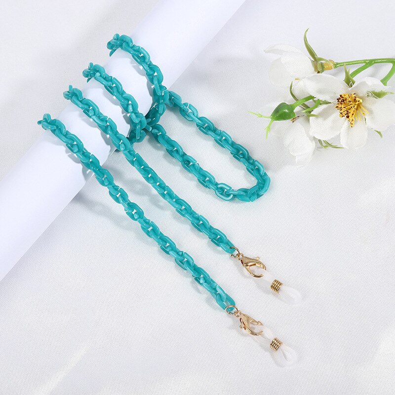 Neue Mehrfarbige Dünne Harz Acryl Sonnenbrille Kette Für Frauen Männer Brillen Ketten Lesen Eyewears Schnur Halter Neck Strap Lanyard: 005
