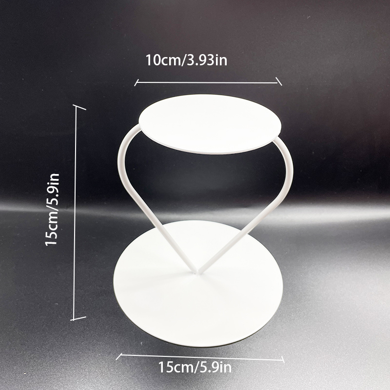 Metal Wedding Birthday Tier Cake Stand Floating Cake Separator Small Cute Party Cake Display Stand: Chocolate