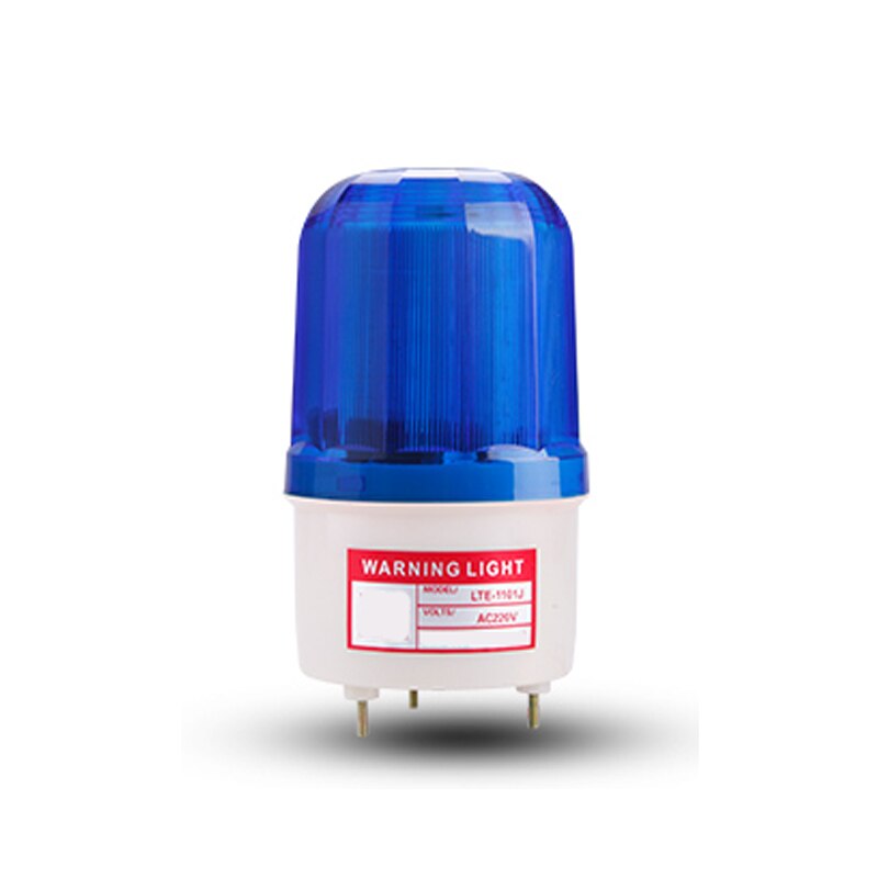 Rotación de rotary LED estroboscópico Luz de alarma luz sirena amarillo Azul Rojo verde luz de advertencia LED lámpara de voz: Azul