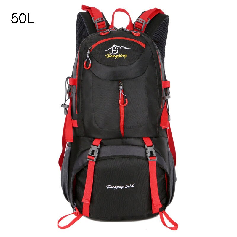 Reput 40l 50l 60l retkeily vaellusreppu laukku ulkoilu urheilulaukut matkailu miesten kiipeilyreppu sac de sport mochila  xa564wa: Musta 50l