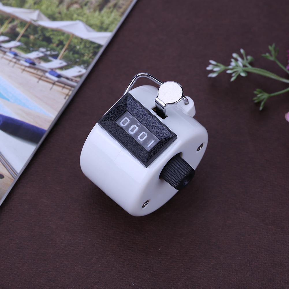 Mini Portable 4 Digit Number Counters Plastic Shell Hand Finger Display Manual Counting Tally Clicker Timer Soccer Golf Counter