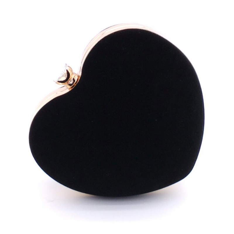 Herz Förmigen Diamanten Frauen Abend Taschen Kette Schulter Handtasche Schild Kupplungen Abend Taschen Für Party Hochzeit
