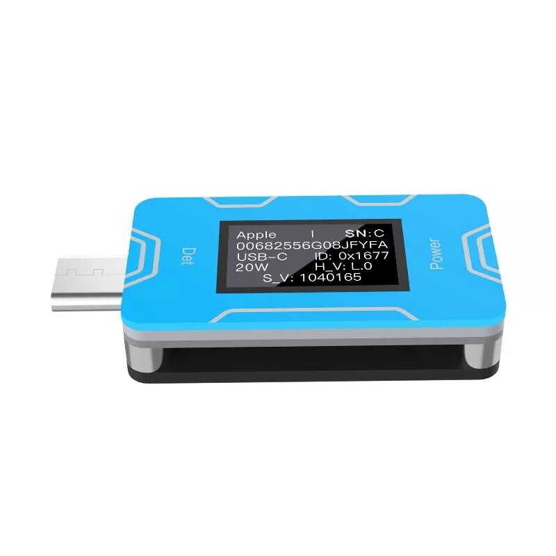 Jc JCID-CT01 Usb Originele Lader Tester Pd Charger Detector Oled-scherm Identificeren De Originele Imitatie In 1 Tweede