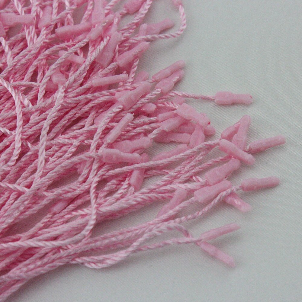 Pink Hang Tag Seal 500 Pieces Hang Tag String In Apparel 18cm Hangtag Cord For Garment Hang Tag