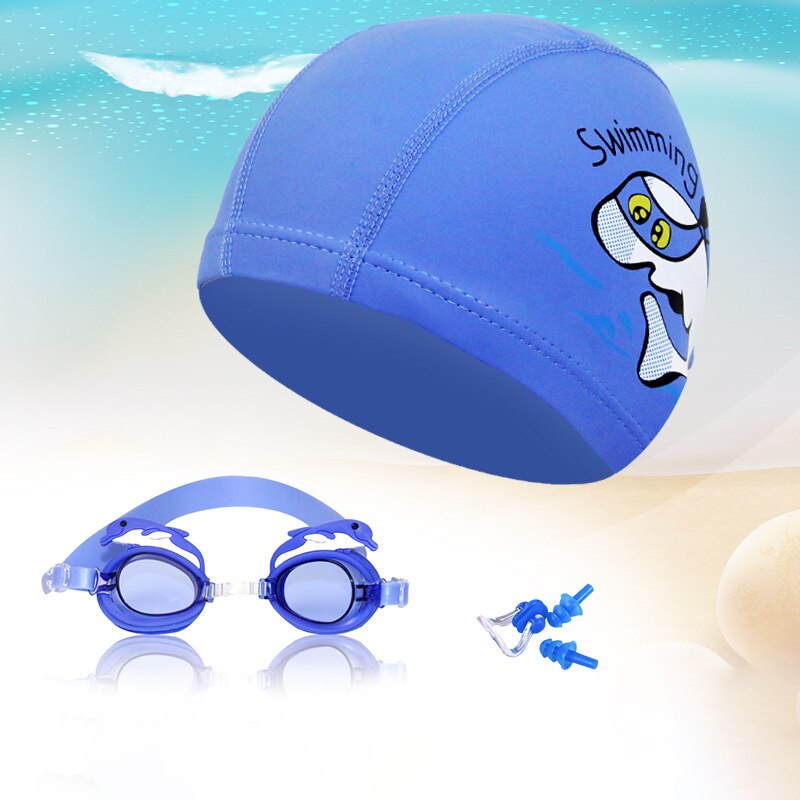 Kinderen Zwemmen Bril Cartoon Kids Zwemmen Caps Ear Plug Professionele Vis Krab Eyewear Arena Waterdichte Zwembril