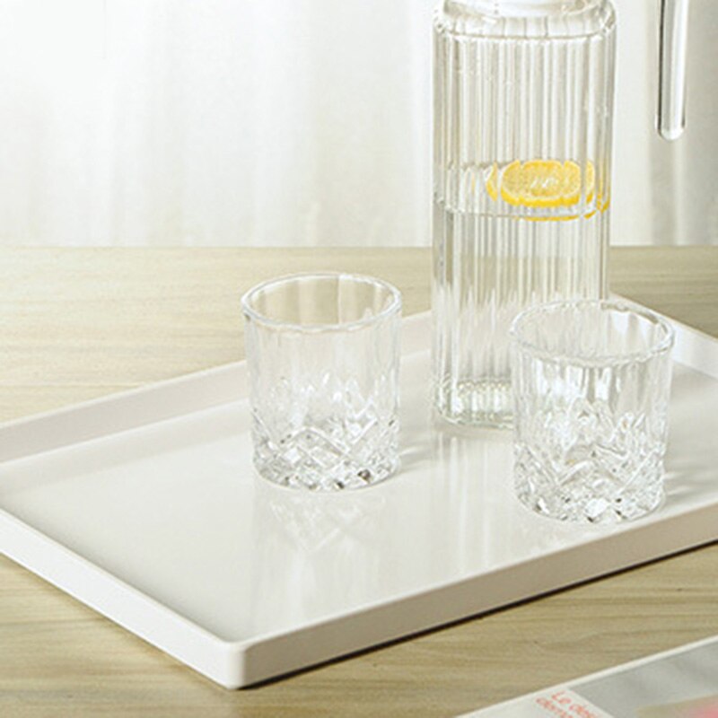 Serving Tray Rectangular Plastic Tray Food Serving Trays for Restaurant Home Hotel Trays Durable TSH Shop