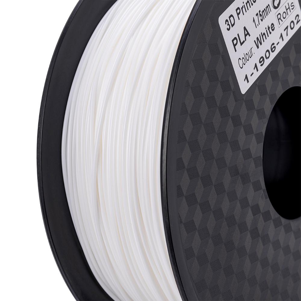 Filament pour imprimante 3D, couleur blanc/noir, bobine de 1.75mm, 1kg par rouleau, 2lb, avec Certification CE
