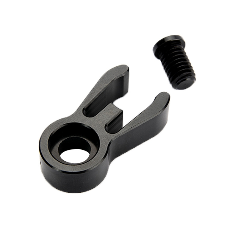 Fiets aluminium cnc-vanger krabklem balhoofdbuisbevestigingsgesp voor brompton vouwfiets decoratieve accessoire zwart: Default Title