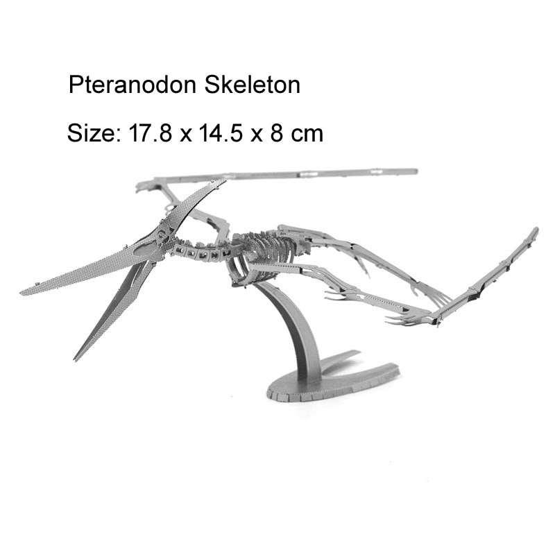 Jurassic Park 3D Metal Puzzle dinosaur Skeleton Tyrannosaurus Rex model KITS Assemble Jigsaw Puzzle Toys For Children