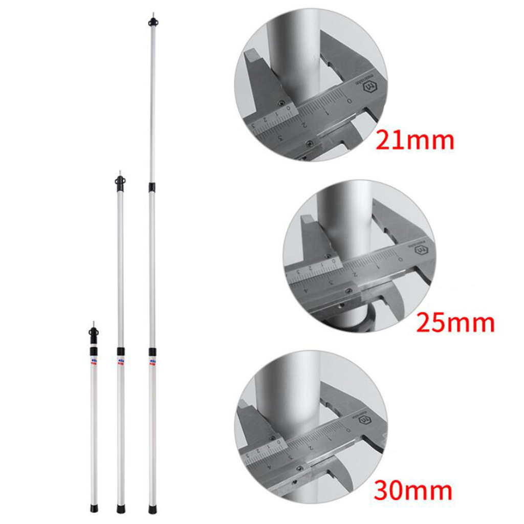 6061 en alliage d'aluminium 3 sections Camping tente auvent Support tige auvent pôle en plein air Camping randonnée tentes accessoires
