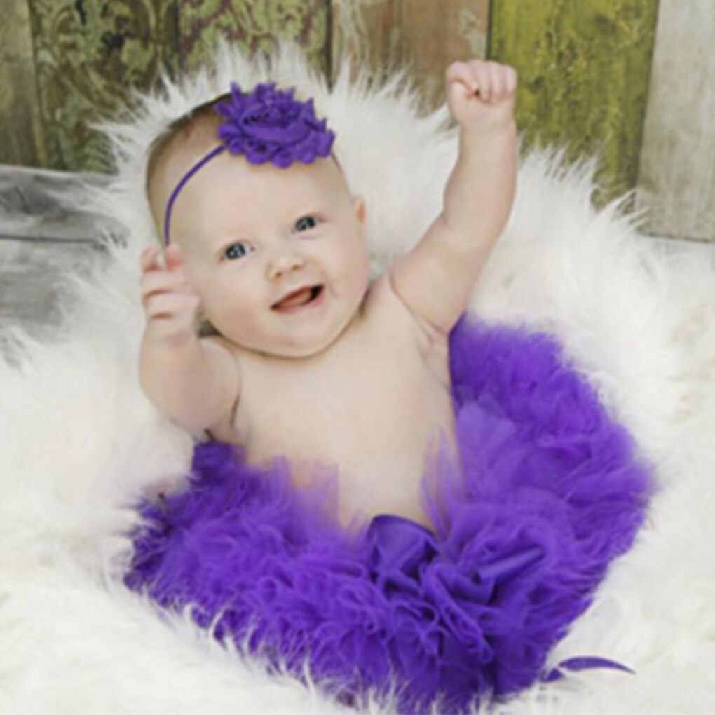 Bébé -né photographie accessoires accessoires bébé Tutu jupe à la main bébé arc-en-ciel Tutu jupe Fotografia bébé Photo accessoires: 12 purple