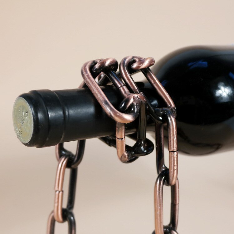 Chaîne de vin en fer à Suspension magique, porte-bouteille de vin en métal, présentoir d&#39;armoire de Bar, support d&#39;étagère, décoration de la maison