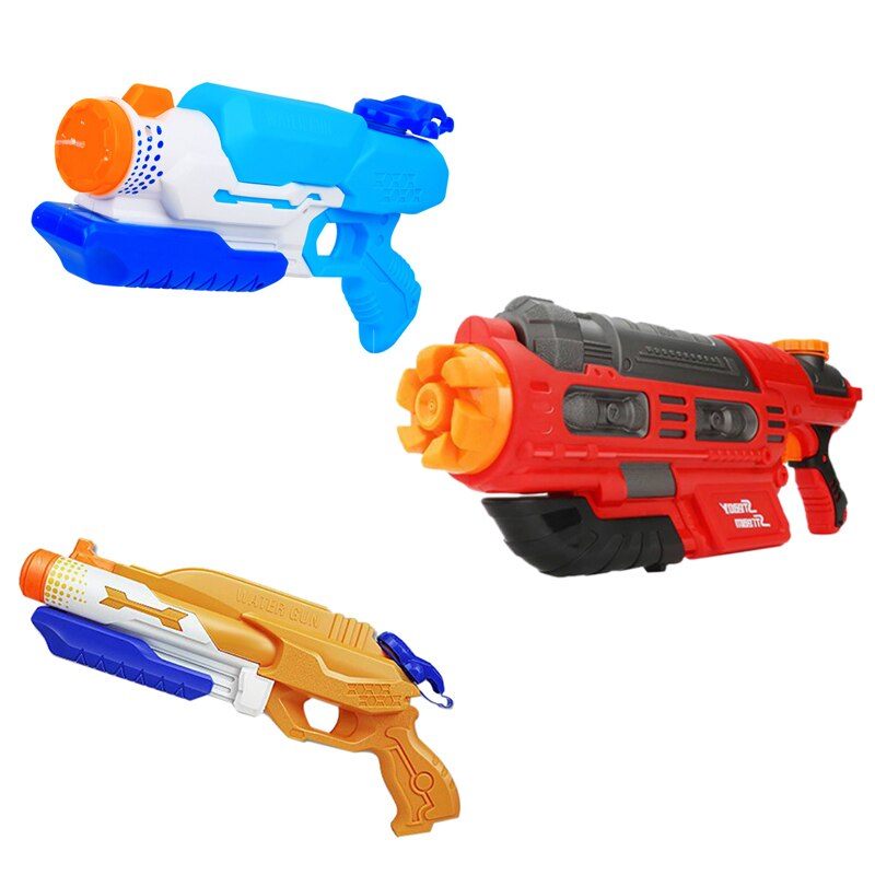 Children's Squirts Summer Sprinklers Pull-Type High-Pressure Pumping Water Cannons Beach Outdoor Rafting Water Children's Toy Sp