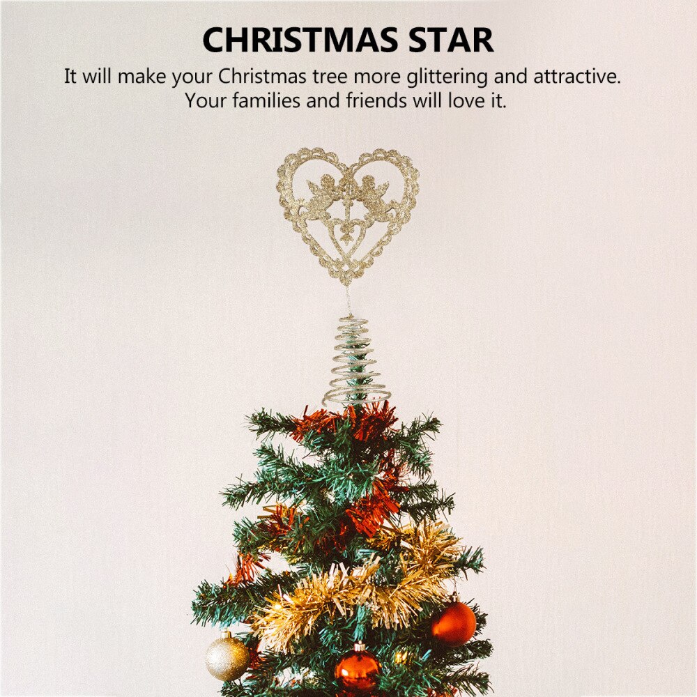 1Pc Kerstboom Decoratie Topper Star Tree Topper Ornament (Golden)