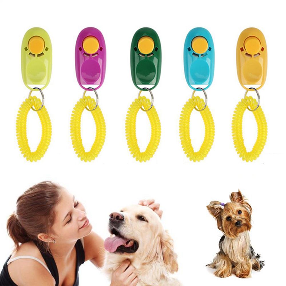 Mini Clicker pour chien de , jouets d'entraînement pour animaux de compagnie, accessoires d'obéissance, son avec dragonne