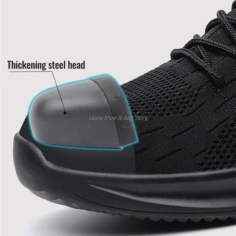 Safety Shoes Men's Work Boots Puncture Proof Safety Boots Men's Work Shoes With Steel Toe Cap Construction Shoes
