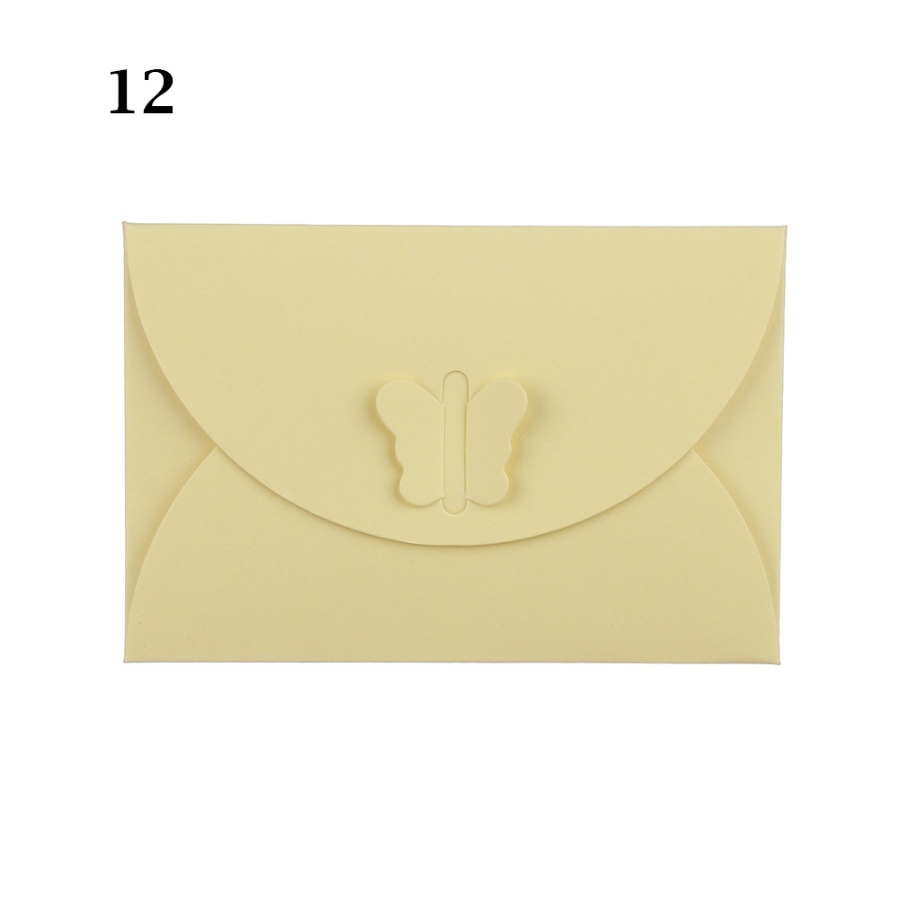5PCs Mini Farfalla Colorata Busta Sacchetto di Carta Kraft Fibbia Perla di Carta Tessera di Cancelleria Per Ufficio Scuola Forniture