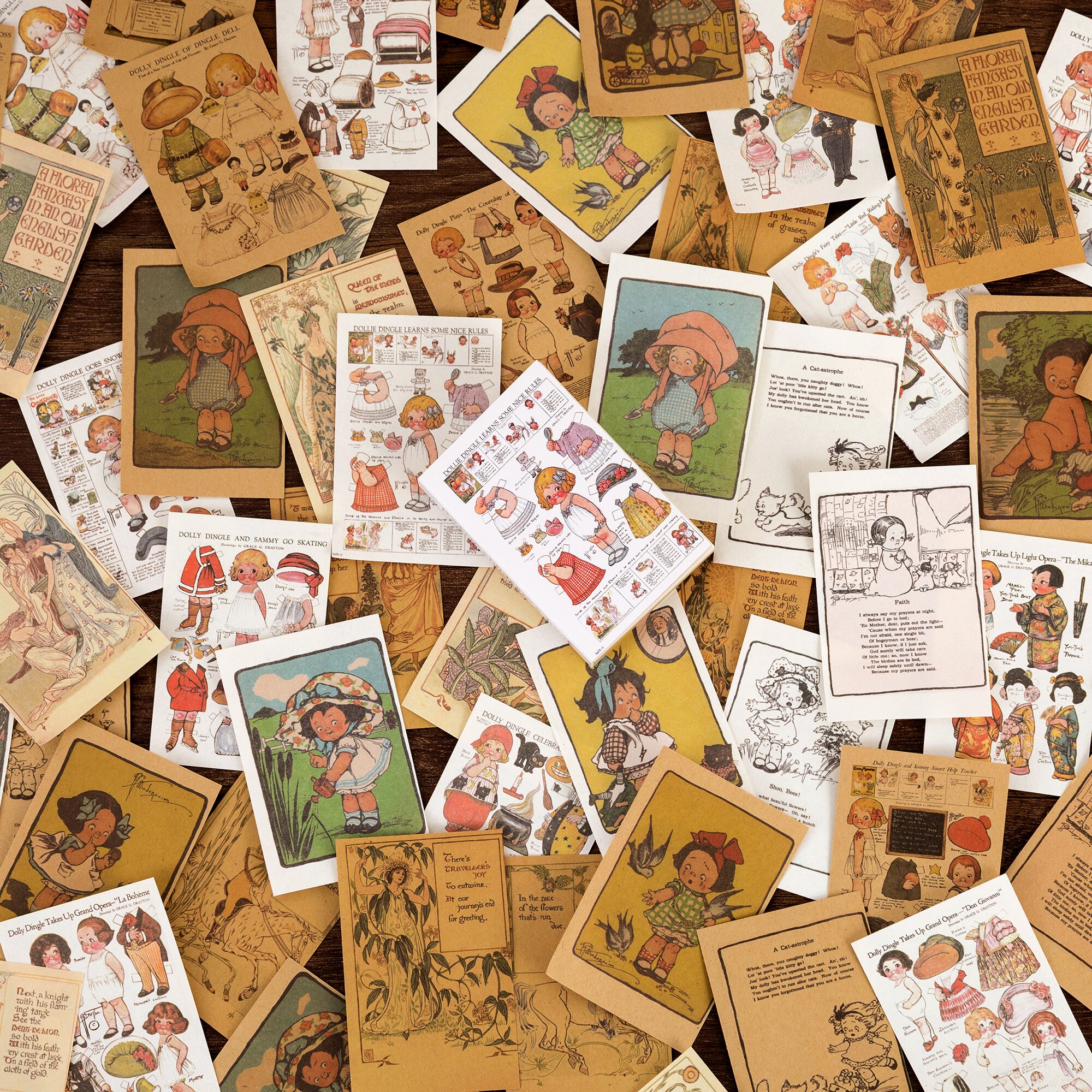 Mini papier décoratif Vintage noir et blanc pour livre, fournitures de papeterie pour Scrapbooking, livre de poche, 80 pièces/lot: A