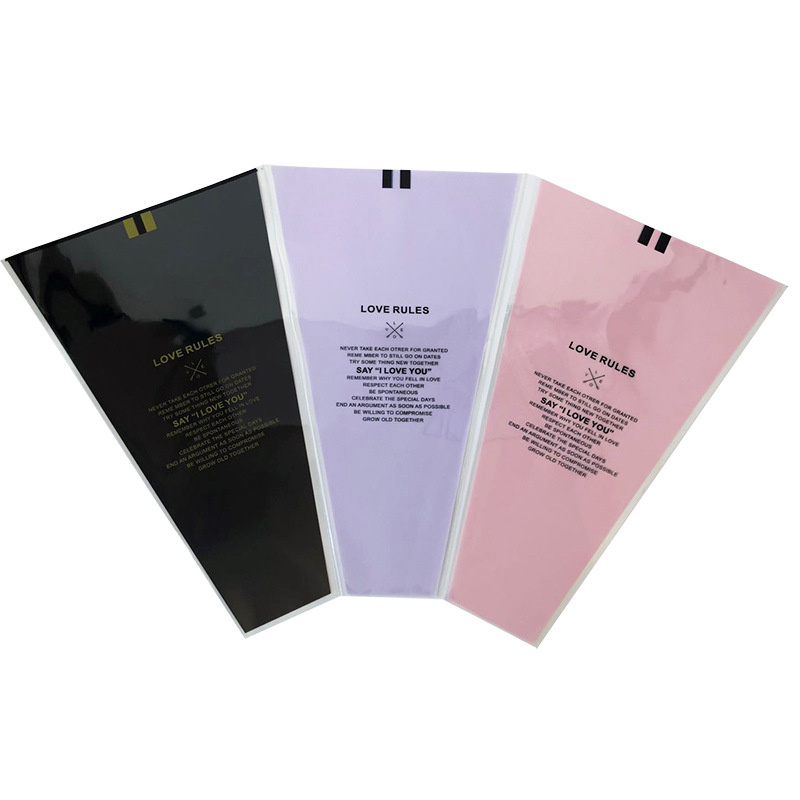 50 teile/los transparent Mini Strauß Tasche Einzelne Rose Tasche Blume Verpackung Papier Floristen Liefert
