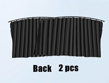 Auto Fenster Sonnenschutz Vorhang Magnet Sporn Einstellbare Auto Vorhang Sommer Sonnenschutz Fenster Bildschirm Tuch Auto Dekor Liefert: Schwarz zurück 2 Stck